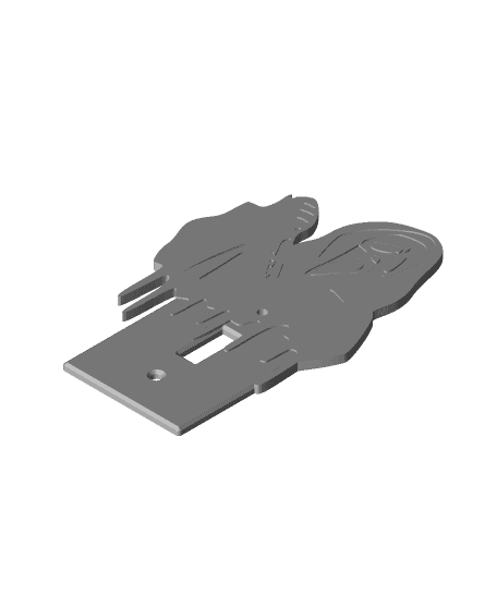 	ghostface logo lightswitch cover 3d model