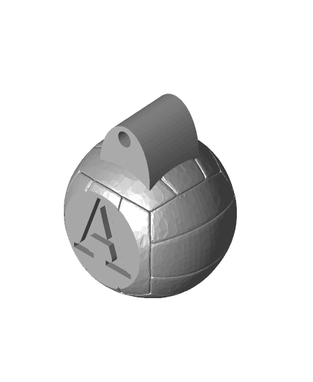 Volleyball  keychain 3d model