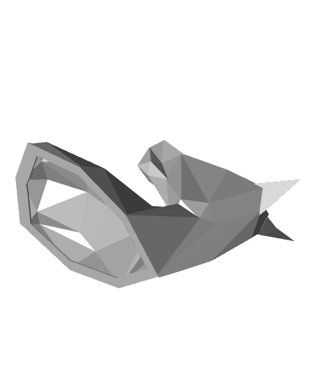 Low Poly Horse Head Fridge Magnet 3d model