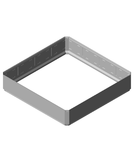 4x4x0·75 - Simple Multigrid Bin Extension 3d model