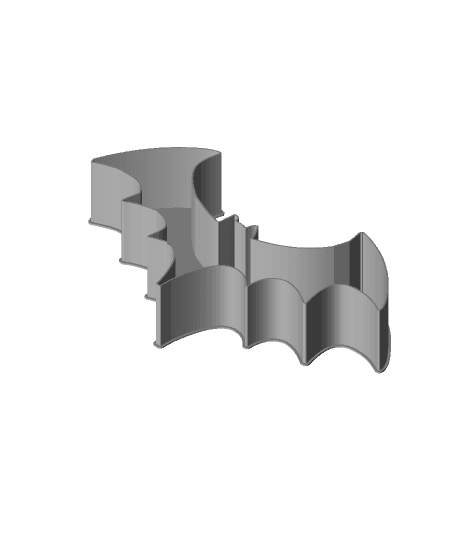 Bat 0059, nestable box (v2) 3d model