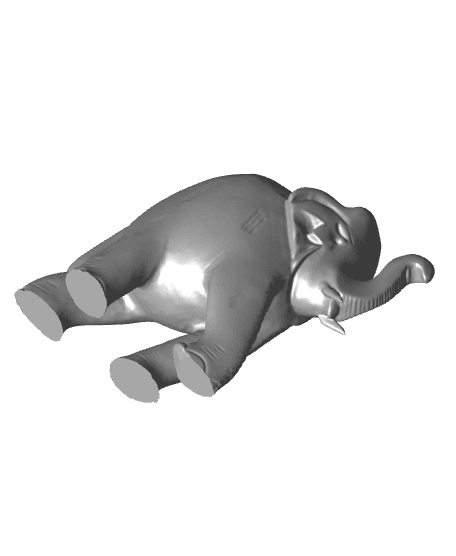 Elephant round 3d model