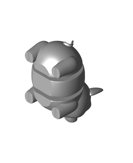 Baby Pig articulated 3d model