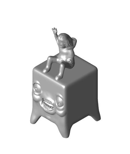 Simone Giertz Riding Tofu - Oatmeal sketch - 3D Printing Nerd requested 3D Model 3d model