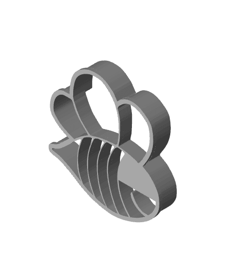 Bee Model Cookie Cutter, Biscuit Cutter 3d model