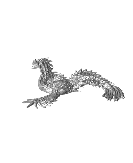 Spiny Plesiosaur - Hunting Party - PRESUPPORTED - Illustrated and Stats - 32mm scale			 3d model