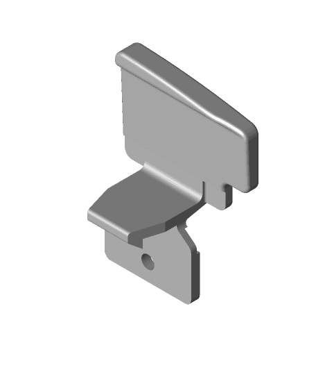 console housing cover - front armrest lock 3d model