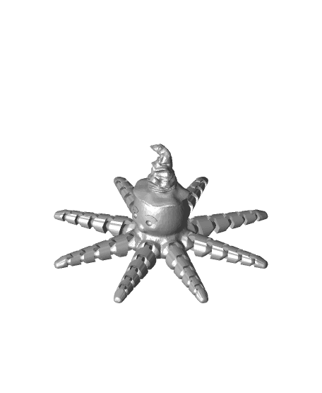 funny flexi octopus with sorting hat.stl 3d model