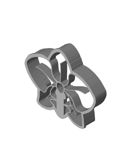 Lily Cookie Cutter, Biscuit Cutter 3d model