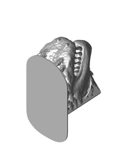 Dragon Head Book End - Adult - Fourth Wing Inspired 3d model