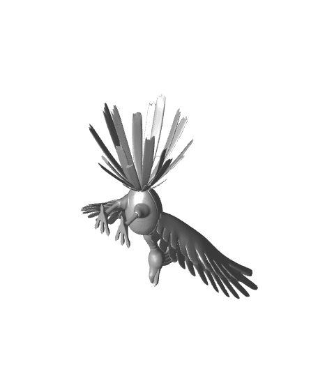 Ho-Oh Pokemon (3mf included) 3d model