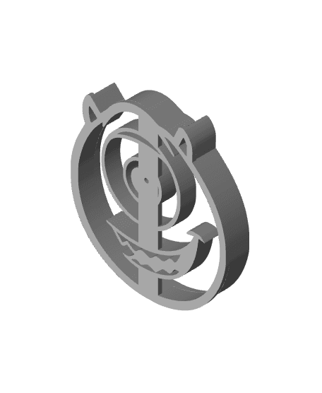 Eye Cookie Cutter, Biscuit Cutter 3d model