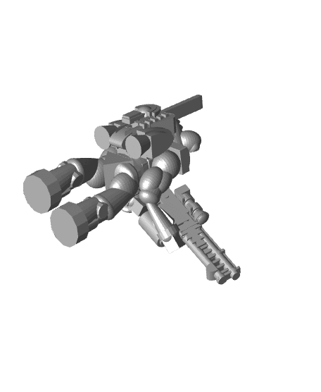 FHW:Aetherians Elite with Sniper rifle 3d model