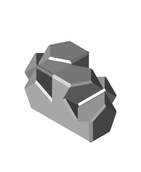 Tsugite Cube 2x2 Puzzle (3 sizes) 3d model