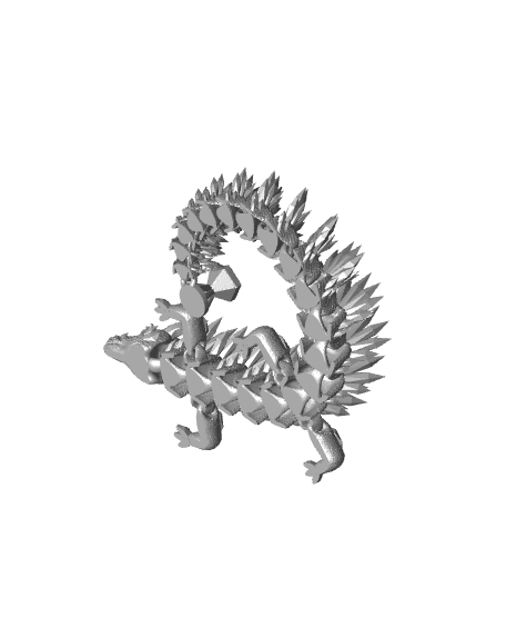 LFC Obsidian Dragon with Legs 3d model