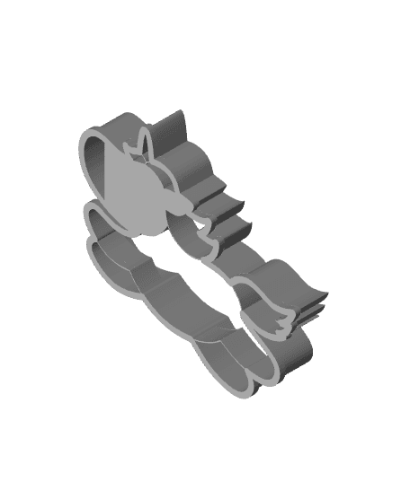 Baby Unicorn Cookie Cutter, Biscuit Cutter 3d model