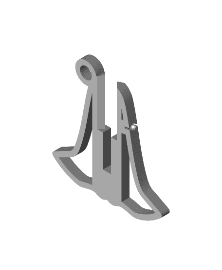 2" Hallow Ghost Keychain 3d model