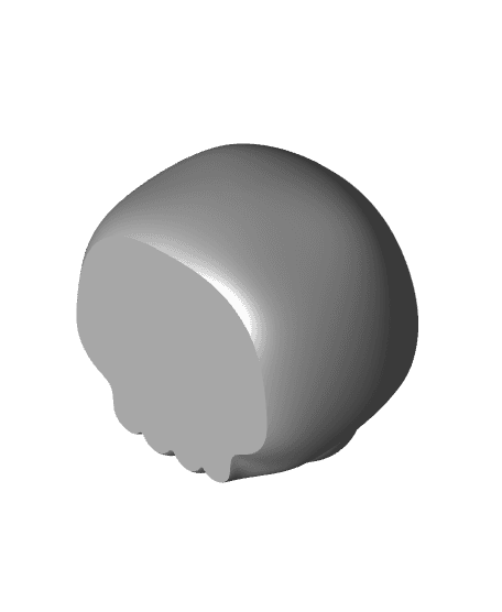 Skull Bin with Eyeballs 3d model