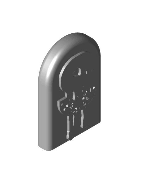 Hauntingly Stylish: Single-Color Headstone Alphabet Magnets for Halloween S 3d model