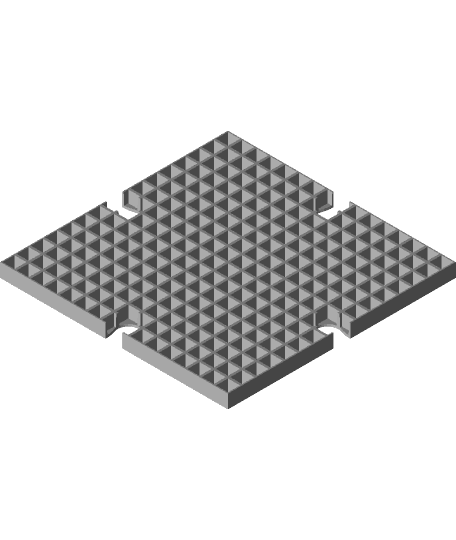 Modular Waffle Grid 3d model