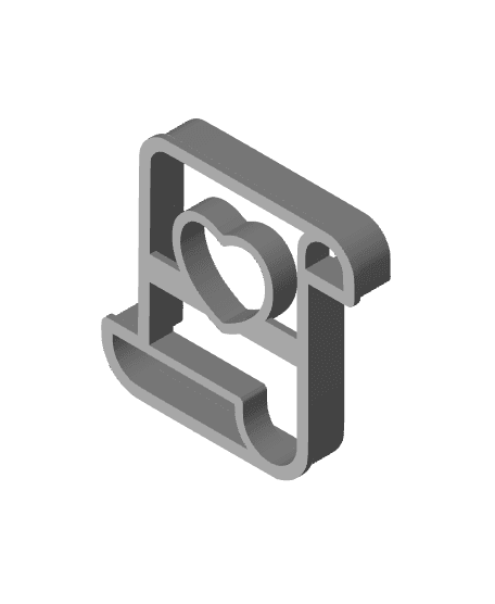 Heart Cookie Cutter, Biscuit Cutter 3d model