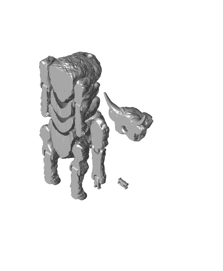 Flexi Highland Cow 3d model