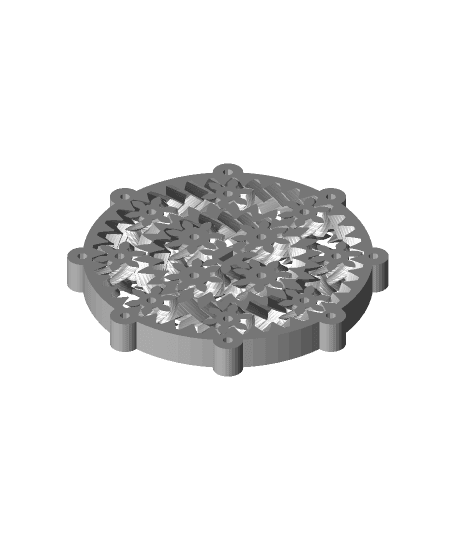 Wind-up Dual Planetary Gear 3d model