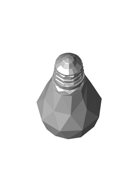 Low-Poly Light Bulb 3d model