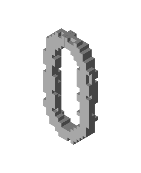 8-Bit Voxel Chain 3d model