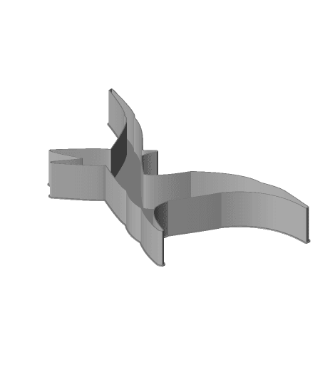 Dinosaur Icon 00DA, nestable box (v2) 3d model
