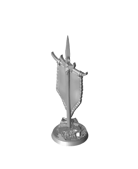 Objective Flags - With Free Dragon Warhammer - 5e DnD Inspired for RPG and Wargamers 3d model