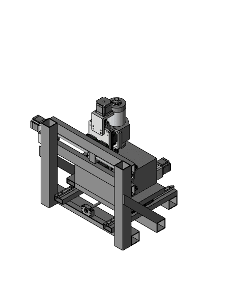 Compact DIY CNC (Mostly metal) 3d model