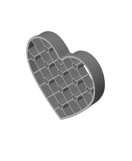 Heart Cookie Cutter, Biscuit Cutter 3d model