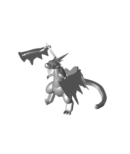 STL file Pokemon - Mega Charizard X 🐉・3D printer design to