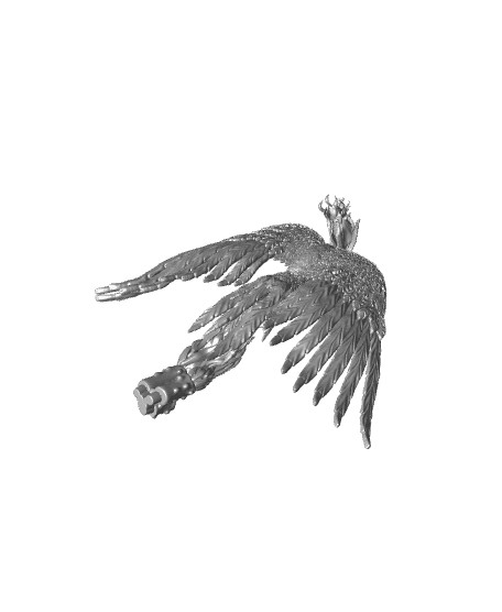 Candle Flame Phoenix 3d model