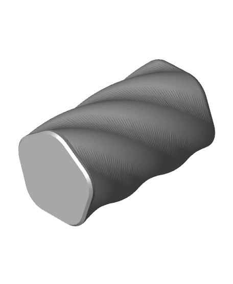 5-Sided Twist Container 3d model