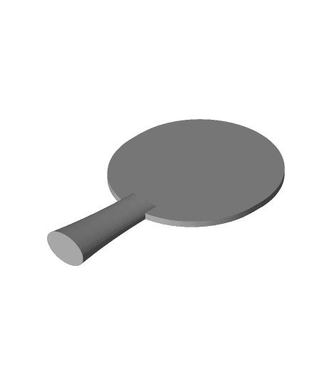 Parametric Ping Pong Paddle 3d model