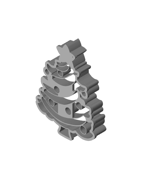 Noel Tree Cookie Cutter, Biscuit Cutter 3d model