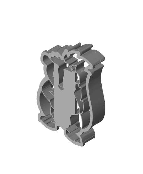 Raccoon Cookie Cutter, Biscuit Cutter 3d model