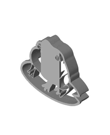 Frog Cookie Cutter, Biscuit Cutter 3d model