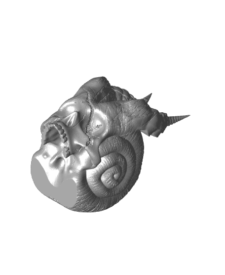 Skull of the demon snail.stl 3d model