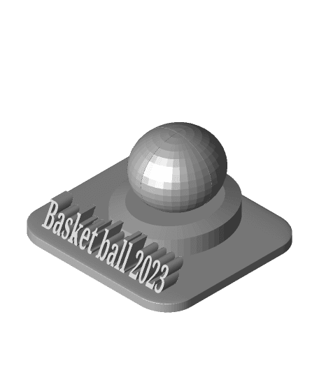 Basketball trophy  3d model