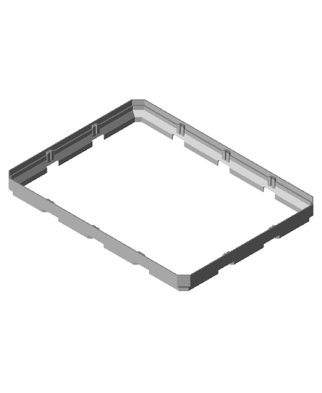 4x3 Multigrid Panel Lid Rim 3d model