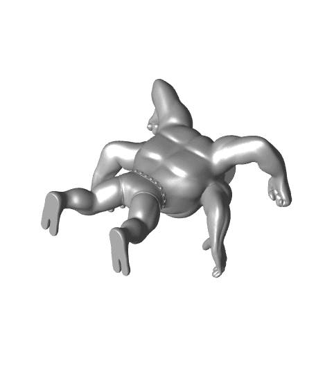 Pokemon Machamp #68 - Optimized for 3D Printing 3d model