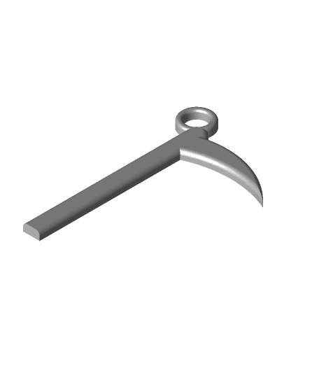 Scythe keychain - Print in place! 3d model