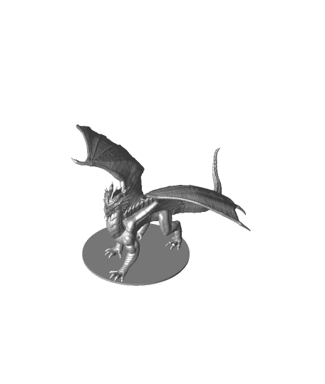 Red Dragon Adult 3d model