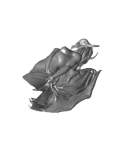 Succubus - Bust (Pre-Supported) 3d model
