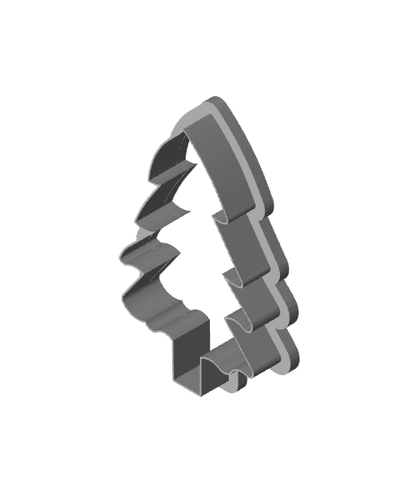 AsymmetricalPineTreeCookieCutter.stl 3d model