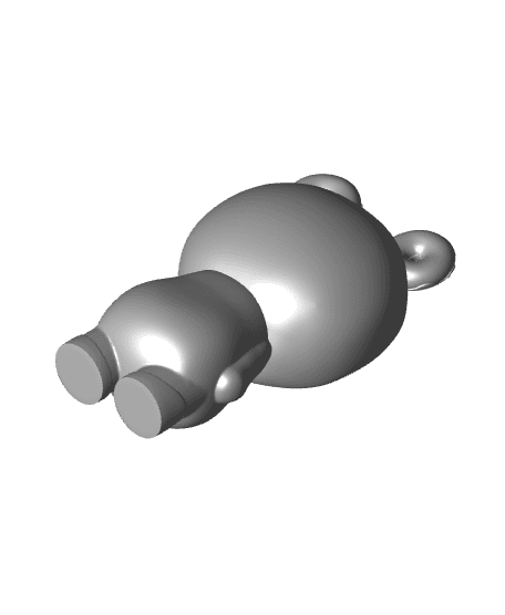 Donut Bear Keychain 3d model