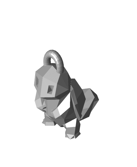 low poly Bulbasaur keychain.stl 3d model